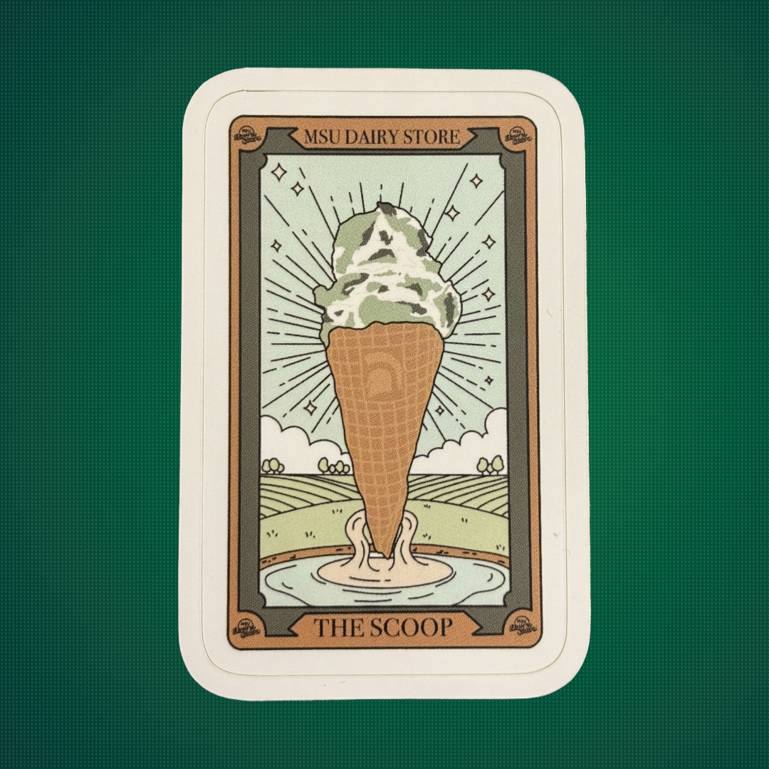 Dairy Store Tarot Card Sticker