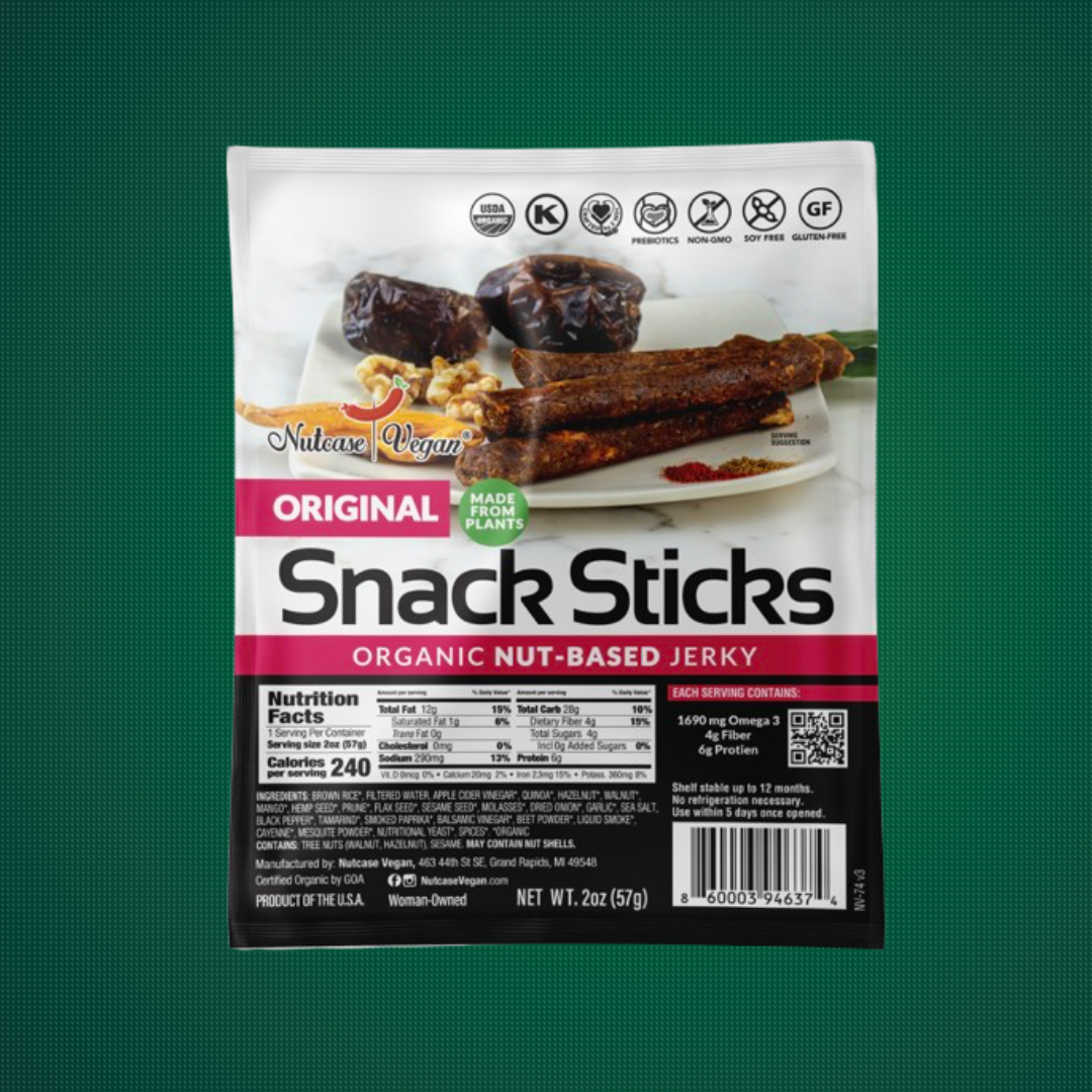 Nutcase Vegan Snack Sticks- Organic Original