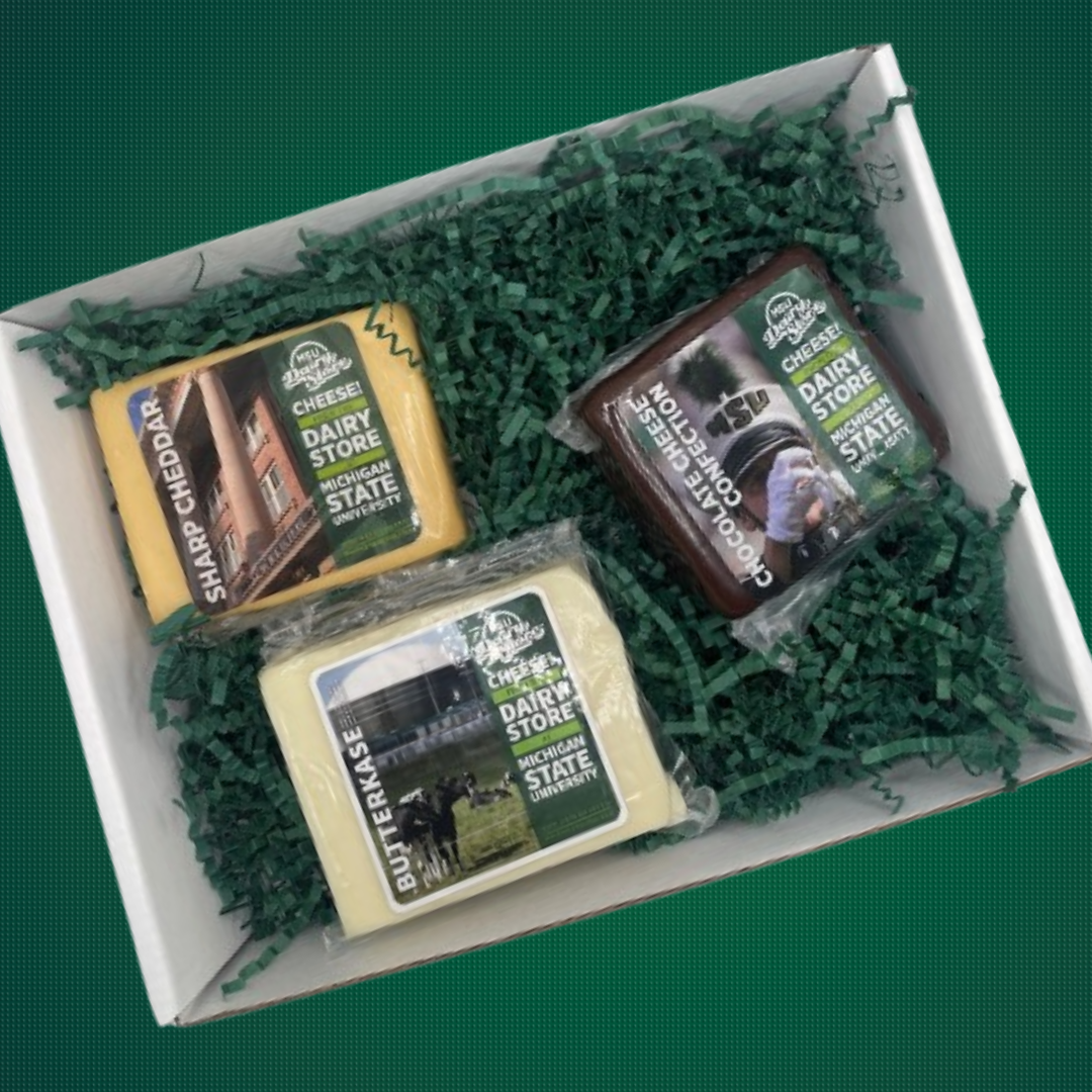 Cheese Gift Box: Sharp Cheddar, Chocolate Confection, Butterkase