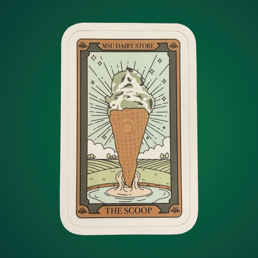 Dairy Store Tarot Card Sticker